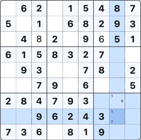 Pencil marks showing candidate numbers